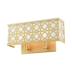 Calinda 2 Light Soft Gold ADA Double Sconce by Livex Lighting -Livex Lighting shop soft gold livex lighting vanity lighting 49877 33 1f 1000