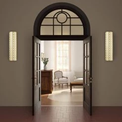 Calinda 4 Light Soft Gold ADA Sconce by Livex Lighting -Livex Lighting shop soft gold livex lighting vanity lighting 49880 33 1d 1000