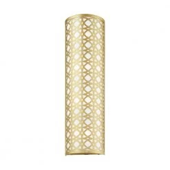 Calinda 4 Light Soft Gold ADA Sconce by Livex Lighting -Livex Lighting shop soft gold livex lighting vanity lighting 49880 33 4f 1000