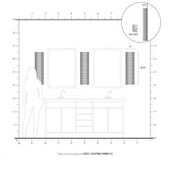 Calinda 4 Light Soft Gold ADA Sconce by Livex Lighting -Livex Lighting shop soft gold livex lighting vanity lighting 49880 33 66 1000