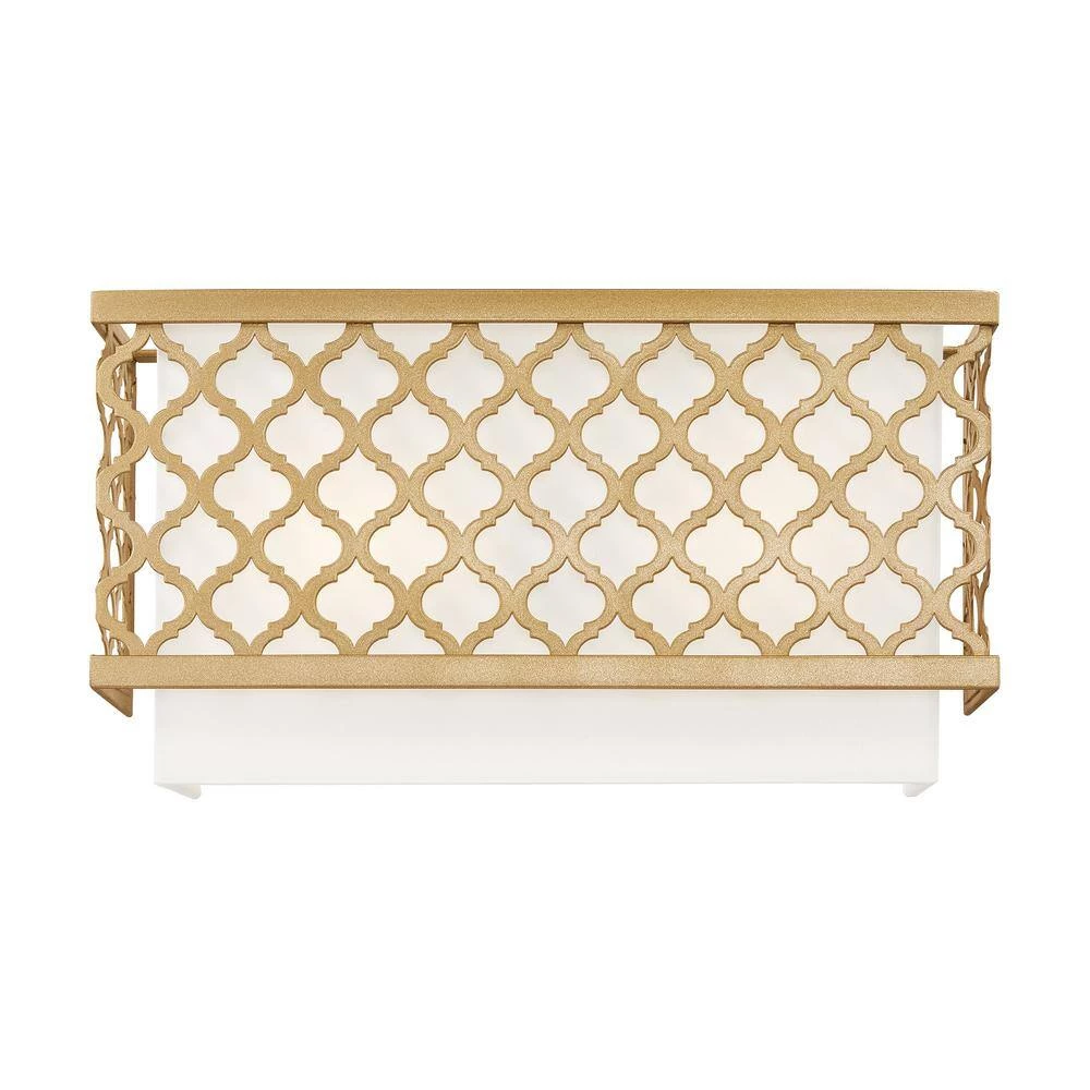 Arabesque 2-Light Soft Gold ADA Wall Sconce by Livex Lighting 7 Arabesque 2-Light Soft Gold ADA Wall Sconce by Livex Lighting - Image 7