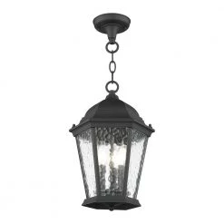 Hamilton 3 Light Textured Black Outdoor Pendant Lantern by Livex Lighting 8 Hamilton 3 Light Textured Black Outdoor Pendant Lantern by Livex Lighting -Livex Lighting shop textured black livex lighting outdoor pendant lights 75469 14 1f 1000