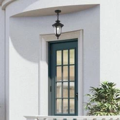 Oxford 1 Light Textured Black Outdoor Pendant Lantern by Livex Lighting -Livex Lighting shop textured black livex lighting outdoor pendant lights 7849 14 40 1000