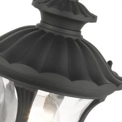 Oxford 1 Light Textured Black Outdoor Pendant Lantern by Livex Lighting -Livex Lighting shop textured black livex lighting outdoor pendant lights 7849 14 fa 1000