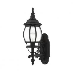 Frontenac 1 Light Textured Black Outdoor Wall Sconce by Livex Lighting
