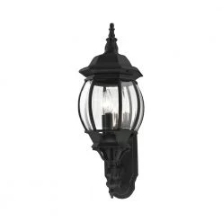 Frontenac 3 Light Textured Black Outdoor Wall Sconce by Livex Lighting -Livex Lighting shop textured black livex lighting outdoor sconces 7524 14 44 1000