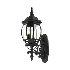 Frontenac 3 Light Textured Black Outdoor Wall Sconce by Livex Lighting -Livex Lighting shop textured black livex lighting outdoor sconces 7524 14 fa 1000