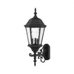 Hamilton 3 Light Textured Black Outdoor Wall Sconce by Livex Lighting -Livex Lighting shop textured black livex lighting outdoor sconces 75467 14 c3 1000