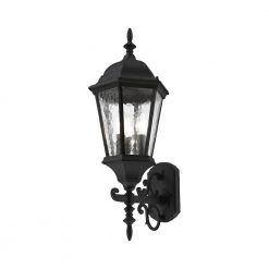Hamilton 3 Light Textured Black Outdoor Wall Sconce by Livex Lighting -Livex Lighting shop textured black livex lighting outdoor sconces 75467 14 fa 1000