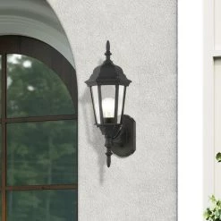 Hamilton 1 Light Textured Black Outdoor Wall Lantern by Livex Lighting -Livex Lighting shop textured black livex lighting outdoor sconces 7551 14 40 1000