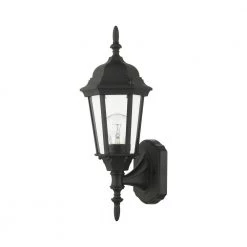 Hamilton 1 Light Textured Black Outdoor Wall Lantern by Livex Lighting -Livex Lighting shop textured black livex lighting outdoor sconces 7551 14 c3 1000
