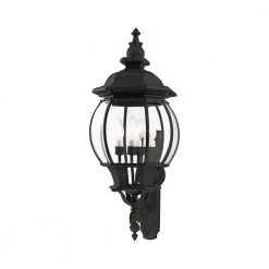 Frontenac 4 Light Textured Black Outdoor Wall Sconce by Livex Lighting -Livex Lighting shop textured black livex lighting outdoor sconces 7701 14 44 1000