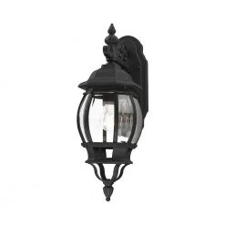 Frontenac 1 Light Textured Black Outdoor Wall Sconce by Livex Lighting -Livex Lighting shop textured black livex lighting outdoor sconces 7706 14 1f 1000
