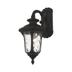 Oxford 1 Light Textured Black Outdoor Wall Sconce by Livex Lighting -Livex Lighting shop textured black livex lighting outdoor sconces 7851 14 4f 1000