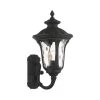 Oxford 1 Light Textured Black Outdoor Wall Sconce by Livex Lighting