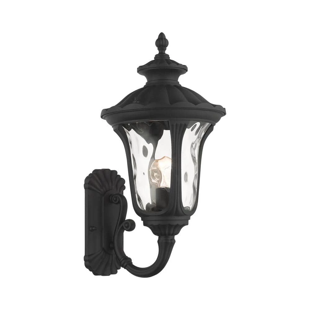 Oxford 1 Light Textured Black Outdoor Wall Sconce by Livex Lighting 1 Oxford 1 Light Textured Black Outdoor Wall Sconce by Livex Lighting