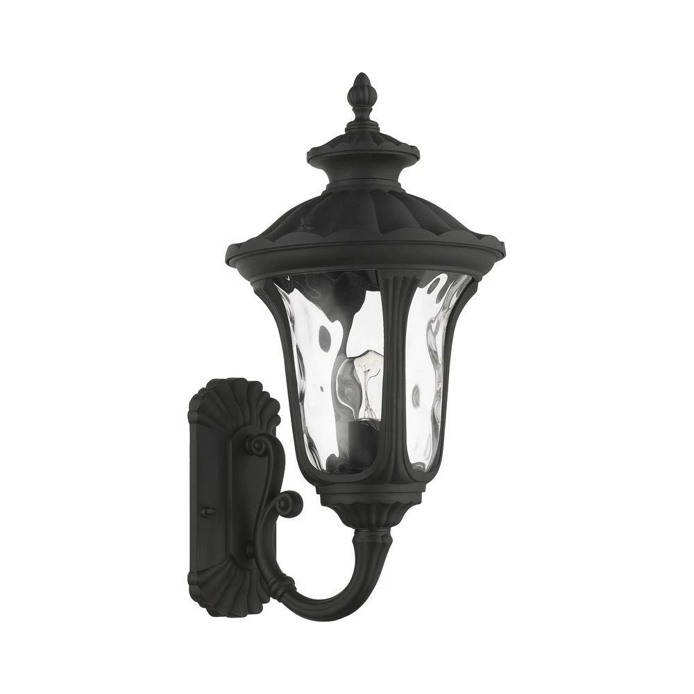 Oxford 1 Light Textured Black Outdoor Wall Sconce by Livex Lighting 4 Oxford 1 Light Textured Black Outdoor Wall Sconce by Livex Lighting - Image 4