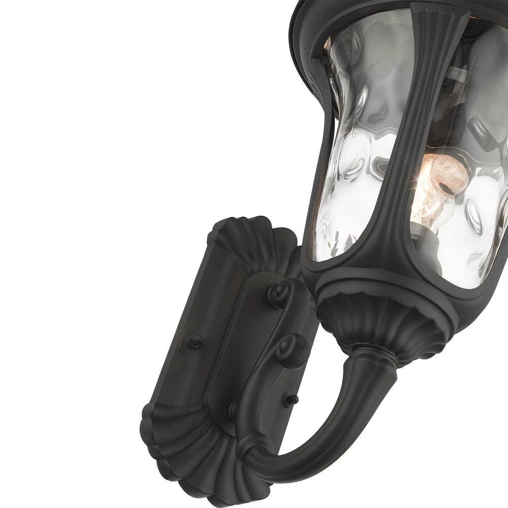 Oxford 1 Light Textured Black Outdoor Wall Sconce by Livex Lighting 8 Oxford 1 Light Textured Black Outdoor Wall Sconce by Livex Lighting - Image 8