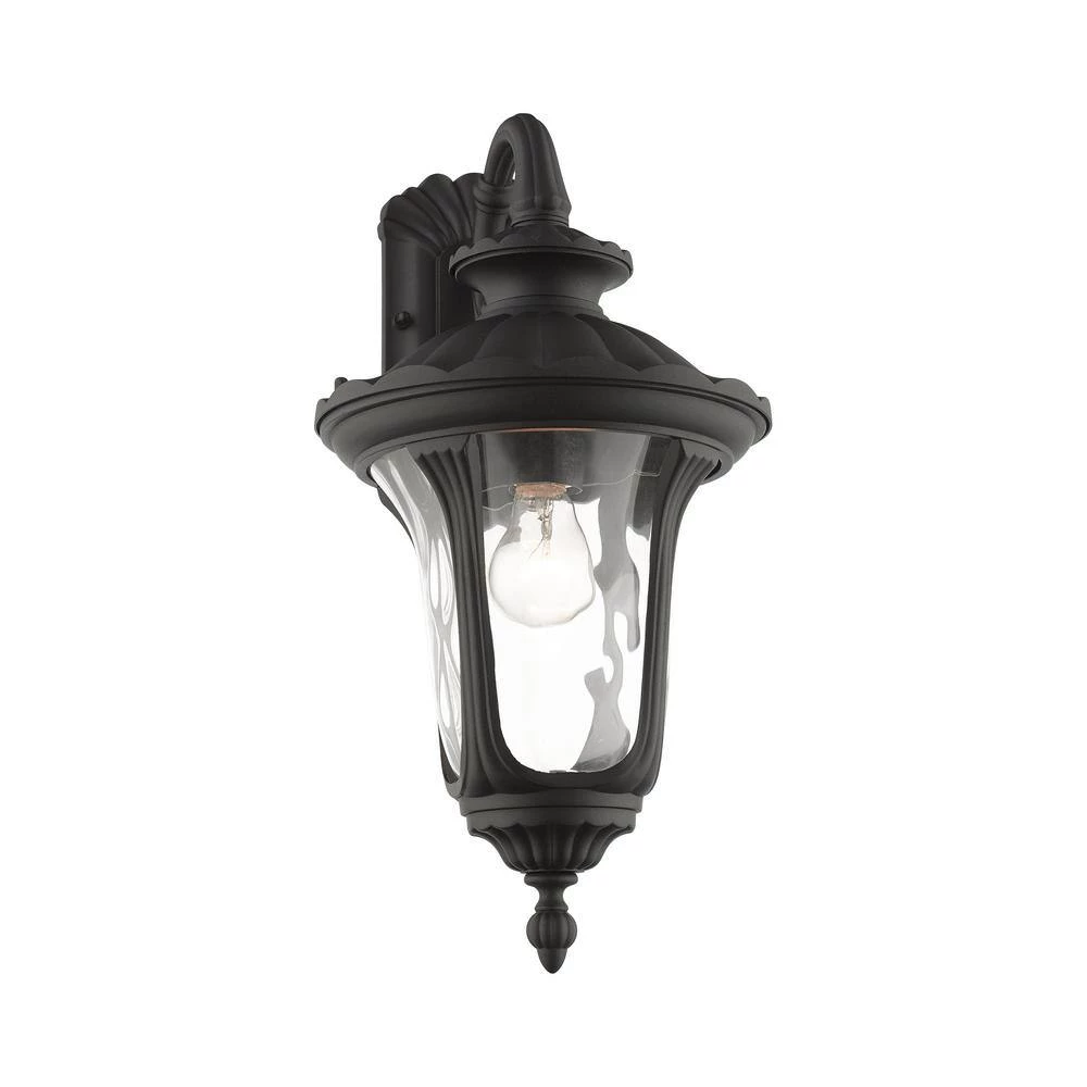 Oxford 1 Light Textured Black Outdoor Wall Sconce by Livex Lighting 5 Oxford 1 Light Textured Black Outdoor Wall Sconce by Livex Lighting - Image 5