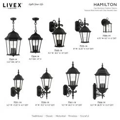 Hamilton 1 Light Textured Black Outdoor Post Top Lantern by Livex Lighting -Livex Lighting shop textured black livex lighting post lanterns 7558 14 31 1000