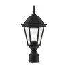 Hamilton 1 Light Textured Black Outdoor Post Top Lantern by Livex Lighting