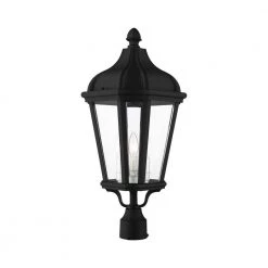 Morgan 3 Light Textured Black Outdoor Post Top Lantern by Livex Lighting 8 Morgan 3 Light Textured Black Outdoor Post Top Lantern by Livex Lighting -Livex Lighting shop textured black livex lighting post lanterns 76194 14 1f 1000