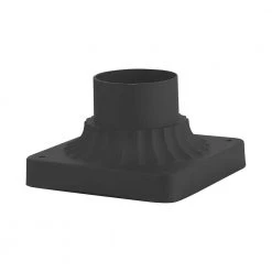 Textured Black Outdoor Pier Mount Adapter by Livex Lighting