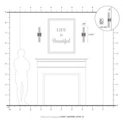 Aero 2 Light Textured Black ADA Wall Sconce with Hand Blown Satin Opal White Twist Lock Glass by Livex Lighting -Livex Lighting shop textured black livex lighting vanity lighting 10102 14 77 1000