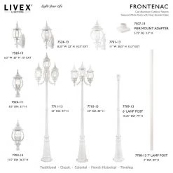 Frontenac Textured White Outdoor Bulkhead Light by Livex Lighting 13 Frontenac Textured White Outdoor Bulkhead Light by Livex Lighting -Livex Lighting shop textured white livex lighting bulkhead lights 7710 13 d4 1000
