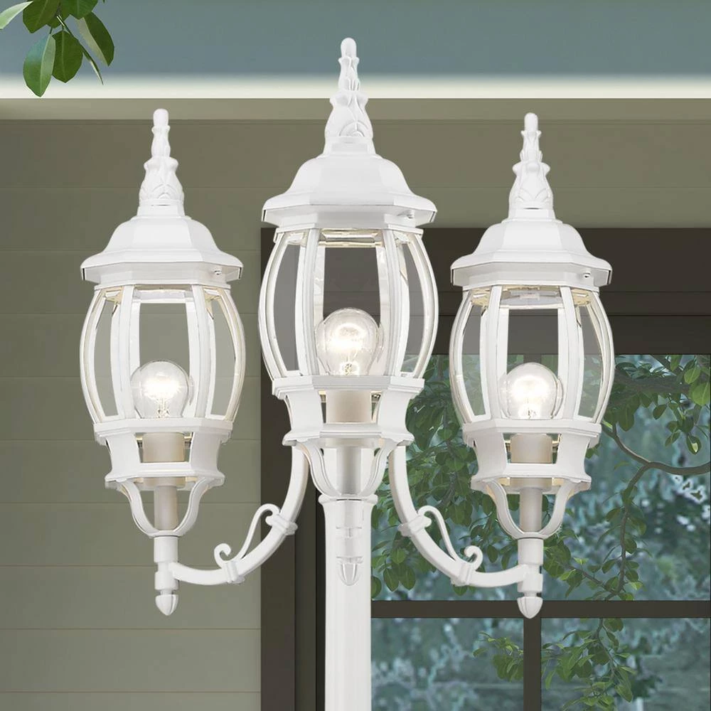 Frontenac Textured White Outdoor Bulkhead Light by Livex Lighting 2 Frontenac Textured White Outdoor Bulkhead Light by Livex Lighting - Image 2