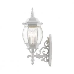 Frontenac 3-Light Textured White Outdoor Wall Lantern by Livex Lighting 18 Frontenac 3-Light Textured White Outdoor Wall Lantern by Livex Lighting -Livex Lighting shop textured white livex lighting outdoor sconces 7524 13 76 1000