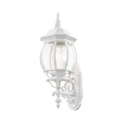 Frontenac 3-Light Textured White Outdoor Wall Lantern by Livex Lighting 17 Frontenac 3-Light Textured White Outdoor Wall Lantern by Livex Lighting -Livex Lighting shop textured white livex lighting outdoor sconces 7524 13 fa 1000