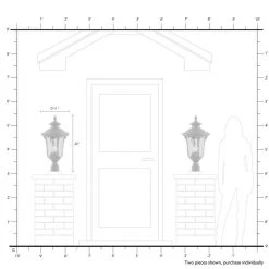 Oxford 3 Light Textured White Outdoor Post Top Lantern by Livex Lighting -Livex Lighting shop textured white livex lighting post lanterns 7859 13 66 1000