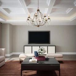 Chesterfield 8 Light Hand Applied Venetian Golden Bronze Chandelier by Livex Lighting -Livex Lighting shop venetian golden bronze livex lighting chandeliers 6428 71 1d 1000