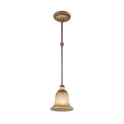 Villa Verona 1 Light Verona Bronze with Aged Gold Leaf Accents Mini Pendant by Livex Lighting -Livex Lighting shop verona bronze with aged gold leaf accents livex lighting pendant lights 8570 63 fa 1000