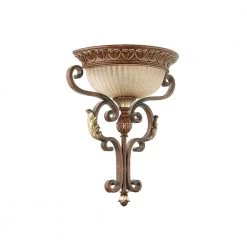 Villa Verona 1 Light Verona Bronze with Aged Gold Leaf Accents Wall Sconce by Livex Lighting -Livex Lighting shop verona bronze with aged gold leaf accents livex lighting wall sconces 8580 63 44 1000