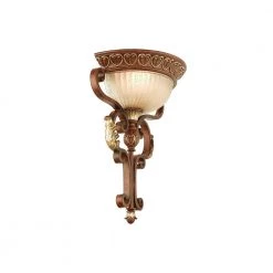 Villa Verona 1 Light Verona Bronze with Aged Gold Leaf Accents Wall Sconce by Livex Lighting -Livex Lighting shop verona bronze with aged gold leaf accents livex lighting wall sconces 8580 63 4f 1000