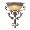 Villa Verona 1 Light Verona Bronze with Aged Gold Leaf Accents Wall Sconce by Livex Lighting