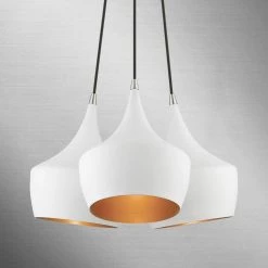 Waldorf 3-Light White Teardrop Cluster Pendant by Livex Lighting -Livex Lighting shop white livex lighting chandeliers 41083 03 44 1000