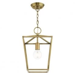 Devone 1 Light White Convertible Pendant by Livex Lighting -Livex Lighting shop white livex lighting chandeliers 49432 03 4f 1000