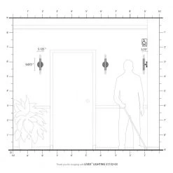 Copenhagen 5.125 in. 2-Light White ADA Sconce by Livex Lighting -Livex Lighting shop white livex lighting vanity lighting 51132 03 d4 1000