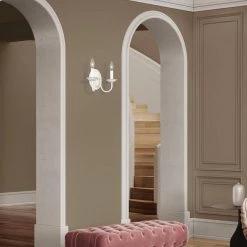 Home Basics 2 Light White Wall Sconce by Livex Lighting -Livex Lighting shop white livex lighting wall sconces 4152 03 40 1000